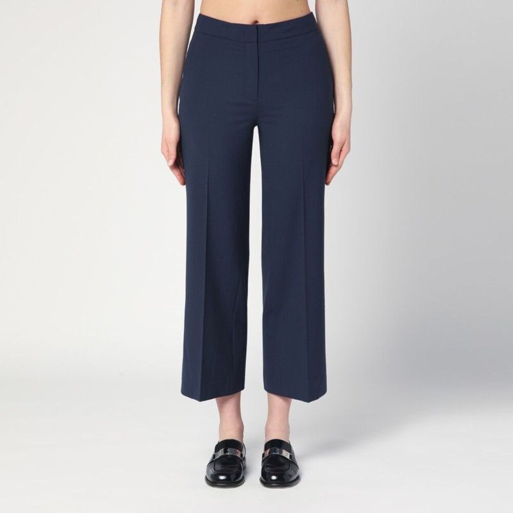Semicouture Blue Amandine Trumpet Trousers Women